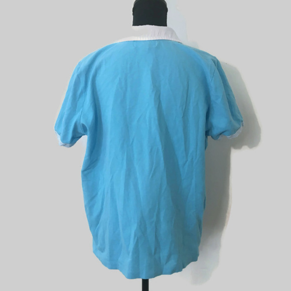 Lauren Ralph Lauren Active Blue Polo Plus Size Top - Picture 2 of 3